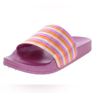 Kenneth Cole Reaction Pool Sporty Slide Sandal with Piping Detail, Fuchsia